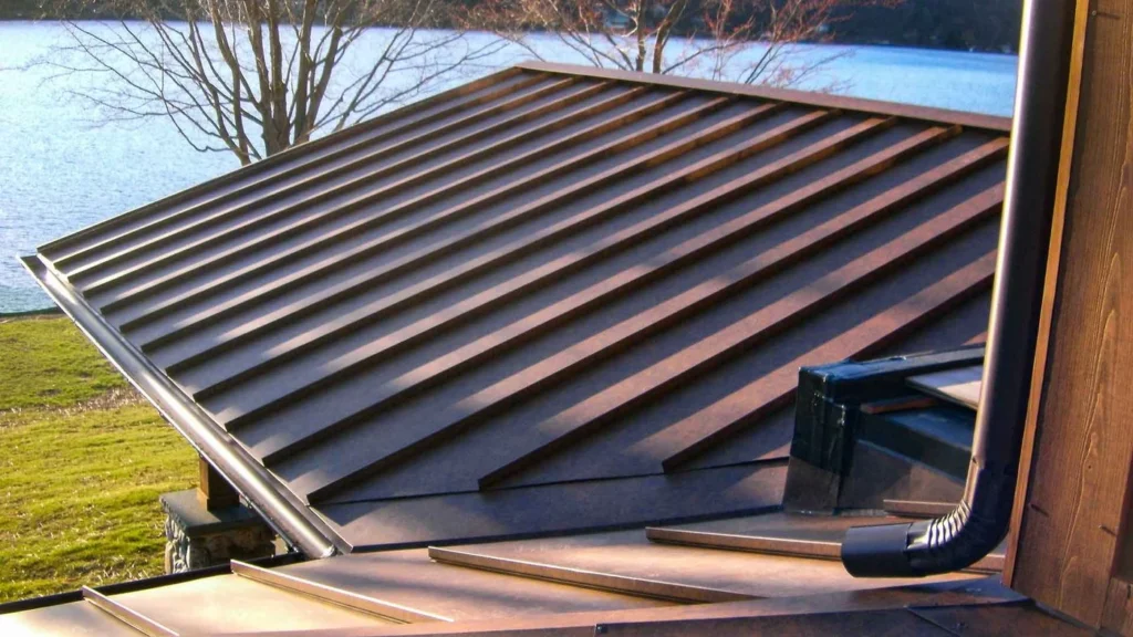 standing seam fresh rust